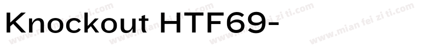 Knockout HTF69字体转换